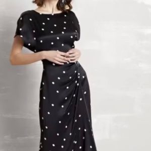 Polka dot dress, short sleeves